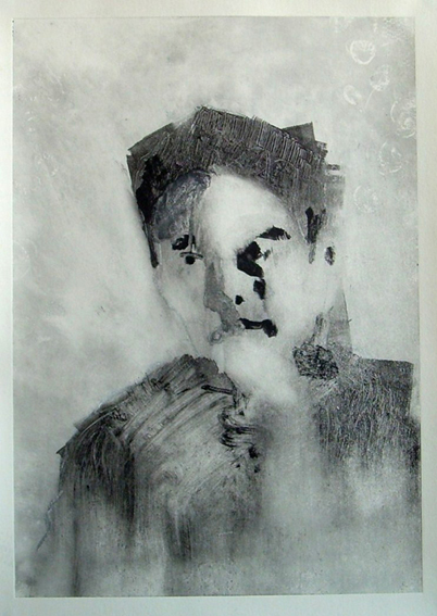 OMAKUVA | SELF-PORTRAIT | monotypia | monotype | 35 x 24,5 cm | 2007