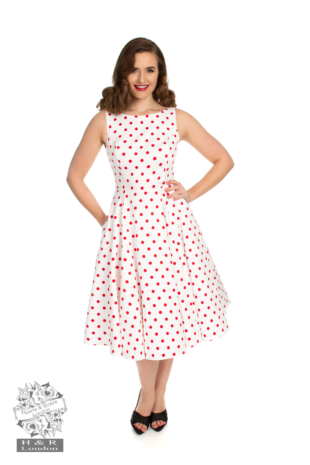 Heart&Roses Cindy prickig dress, finns i flera färger stl XS-XL