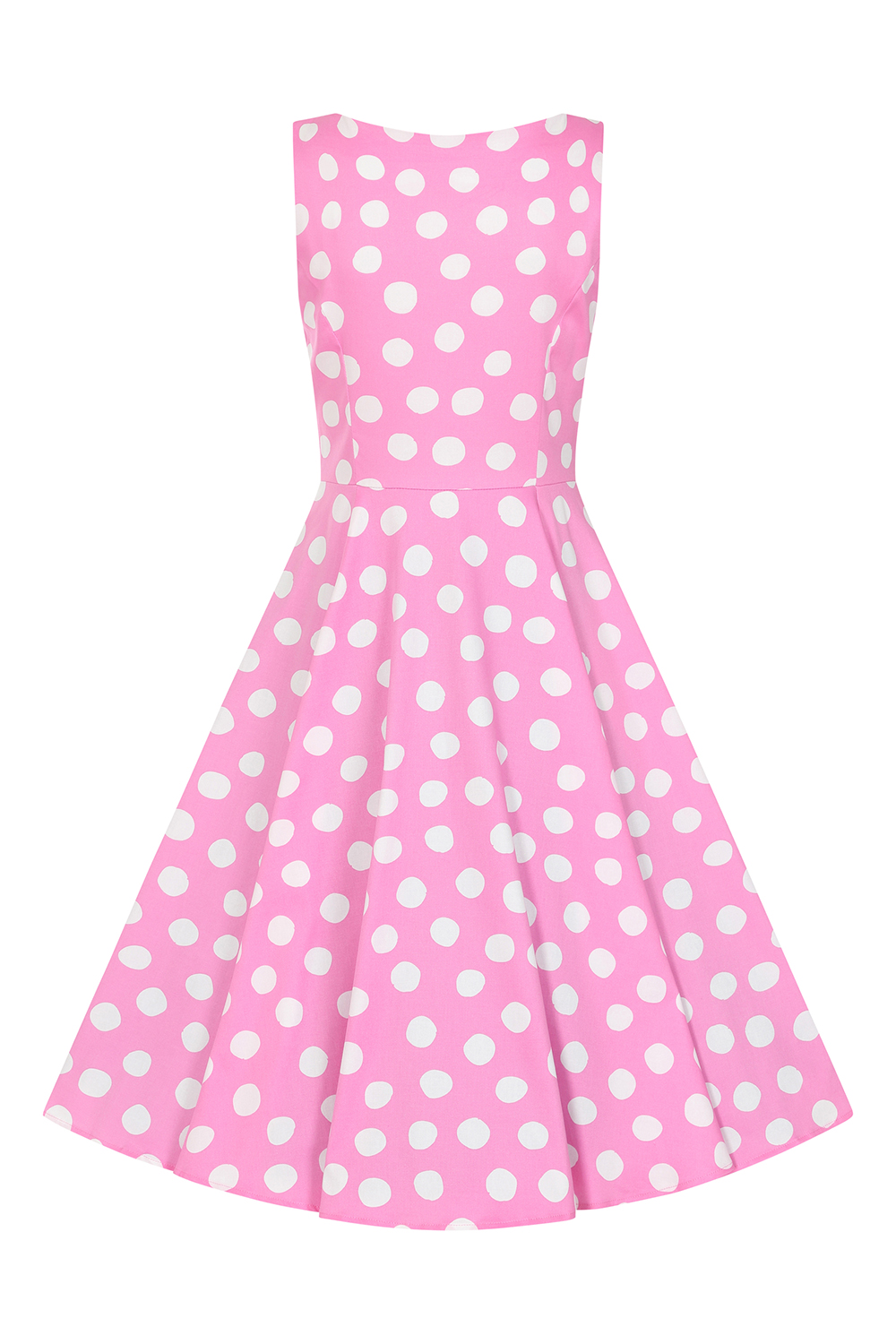 Hearts&Roses Lyra Polka Dot Swing Dress