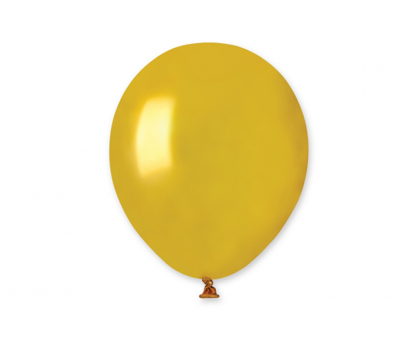 Auksinis metalizuotas balionas 15cm