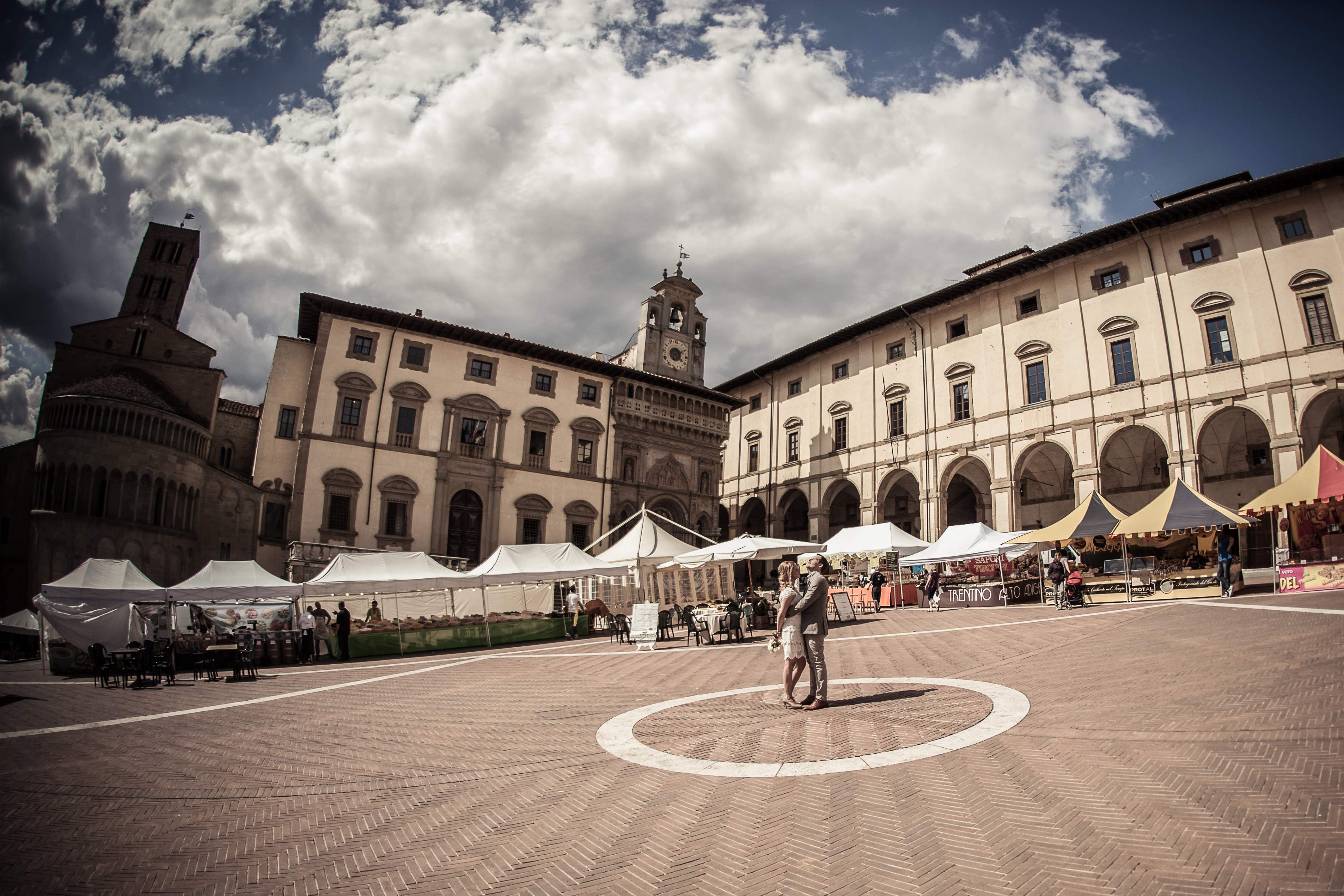 Piazza Grande, Arezzo. Foto: Wedding Movie