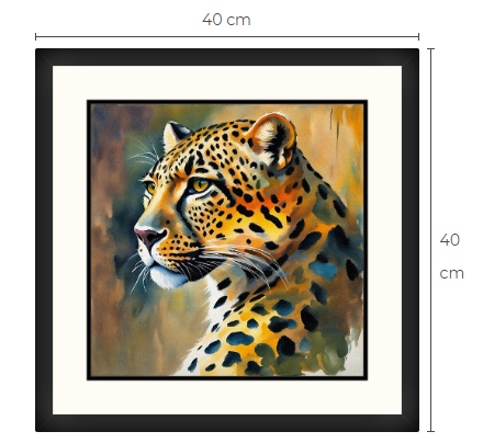 Leopard konsttavla 1 av 10 gjorda