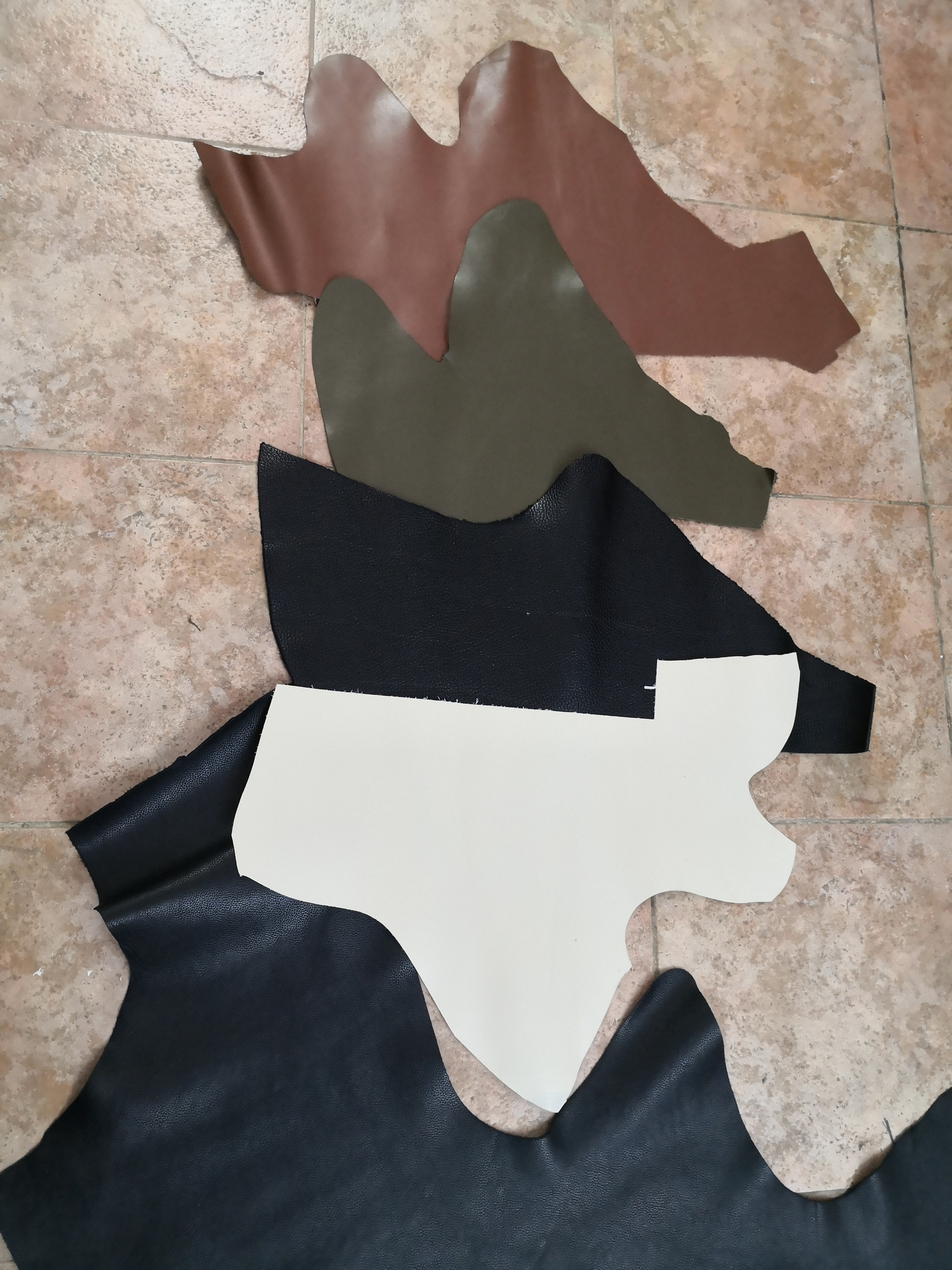 finished leather scrap