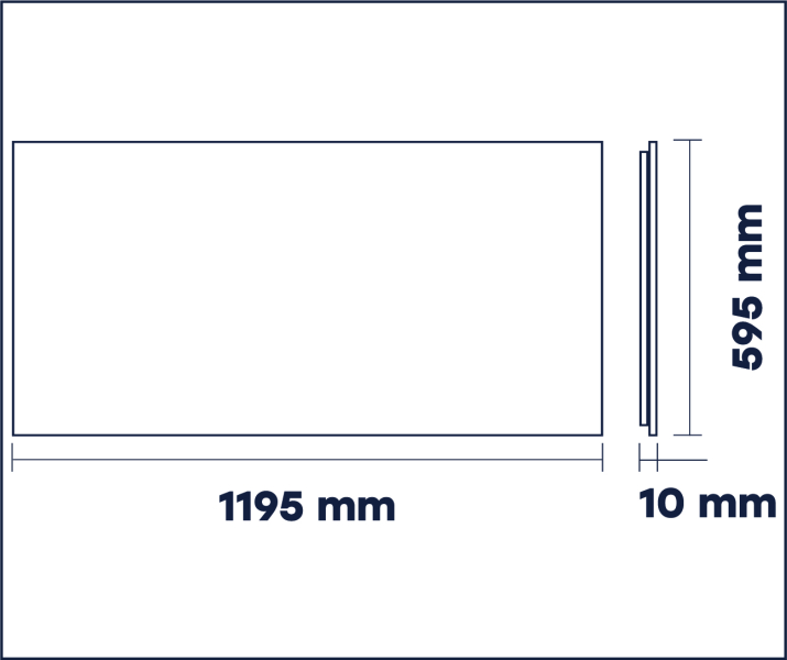 Lubų LED panelė 60x120 cm/9600Lm/4000K