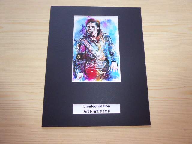 Michael Jackson Limited Edition Print med passepartout