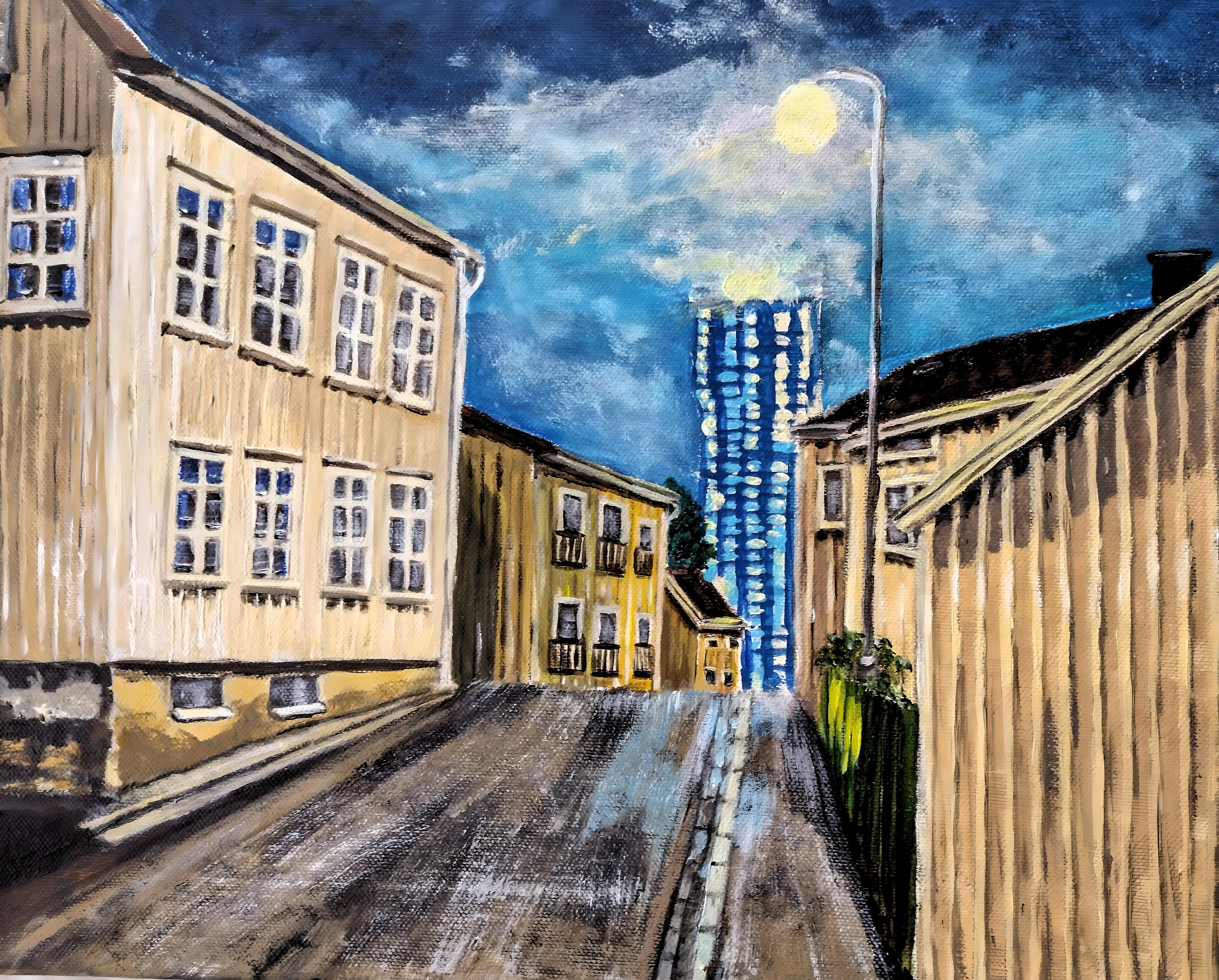 Akryl på canvas