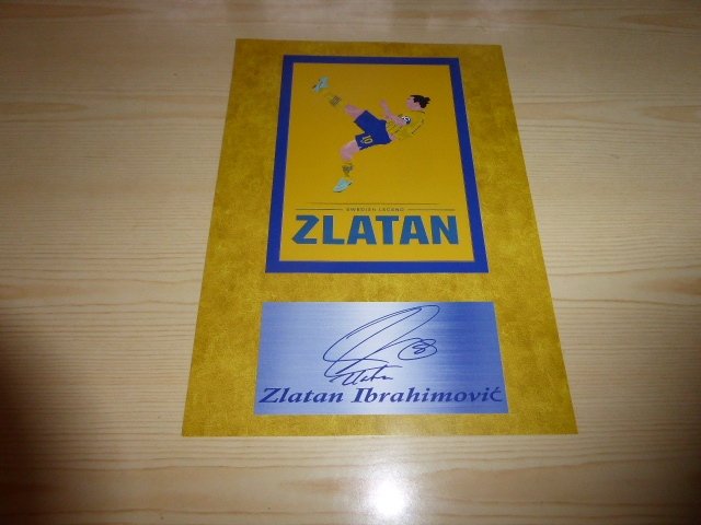 Zlatan Ibrahimovic konst poster storlek A4