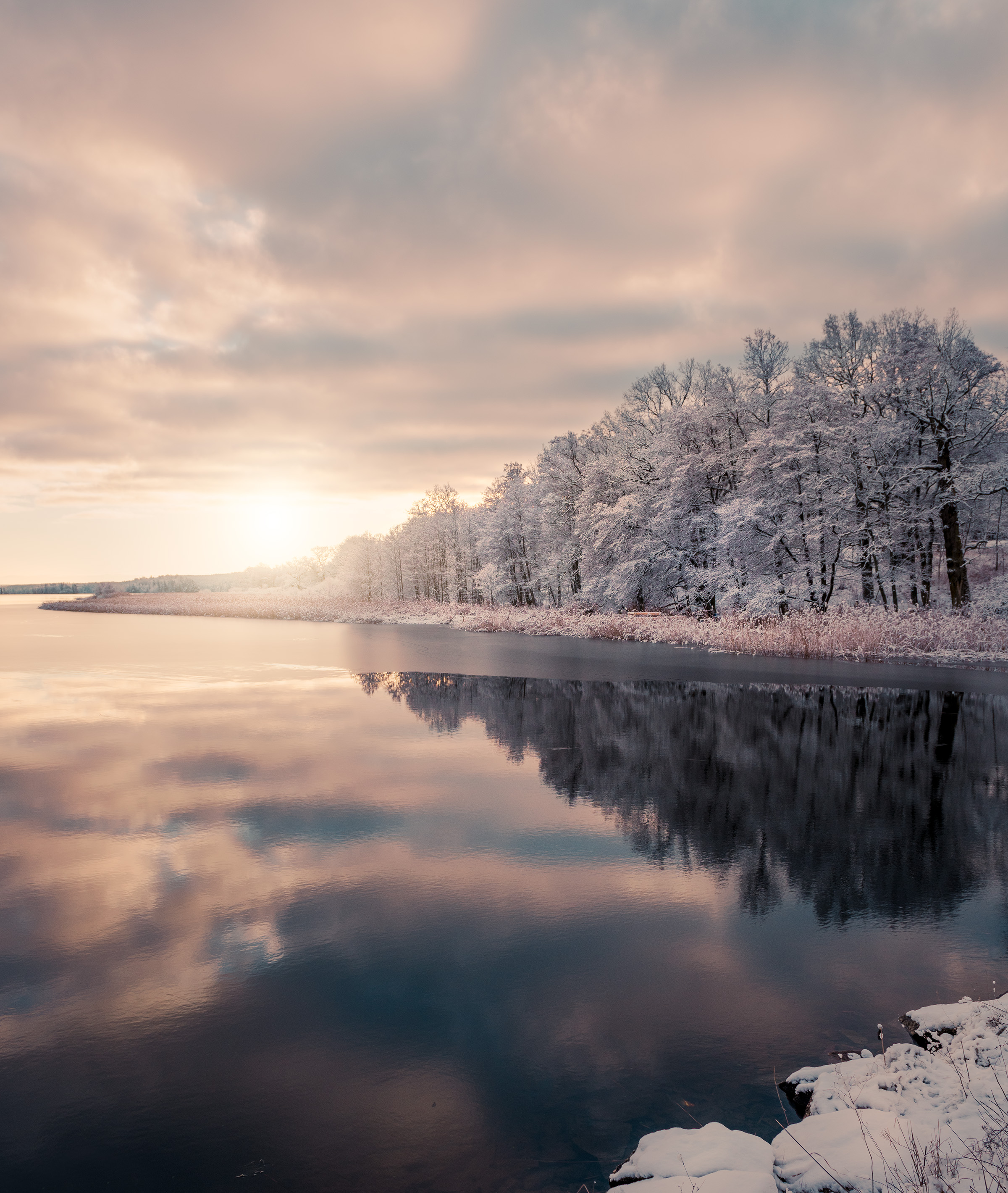 Vinter sjö i Sverige