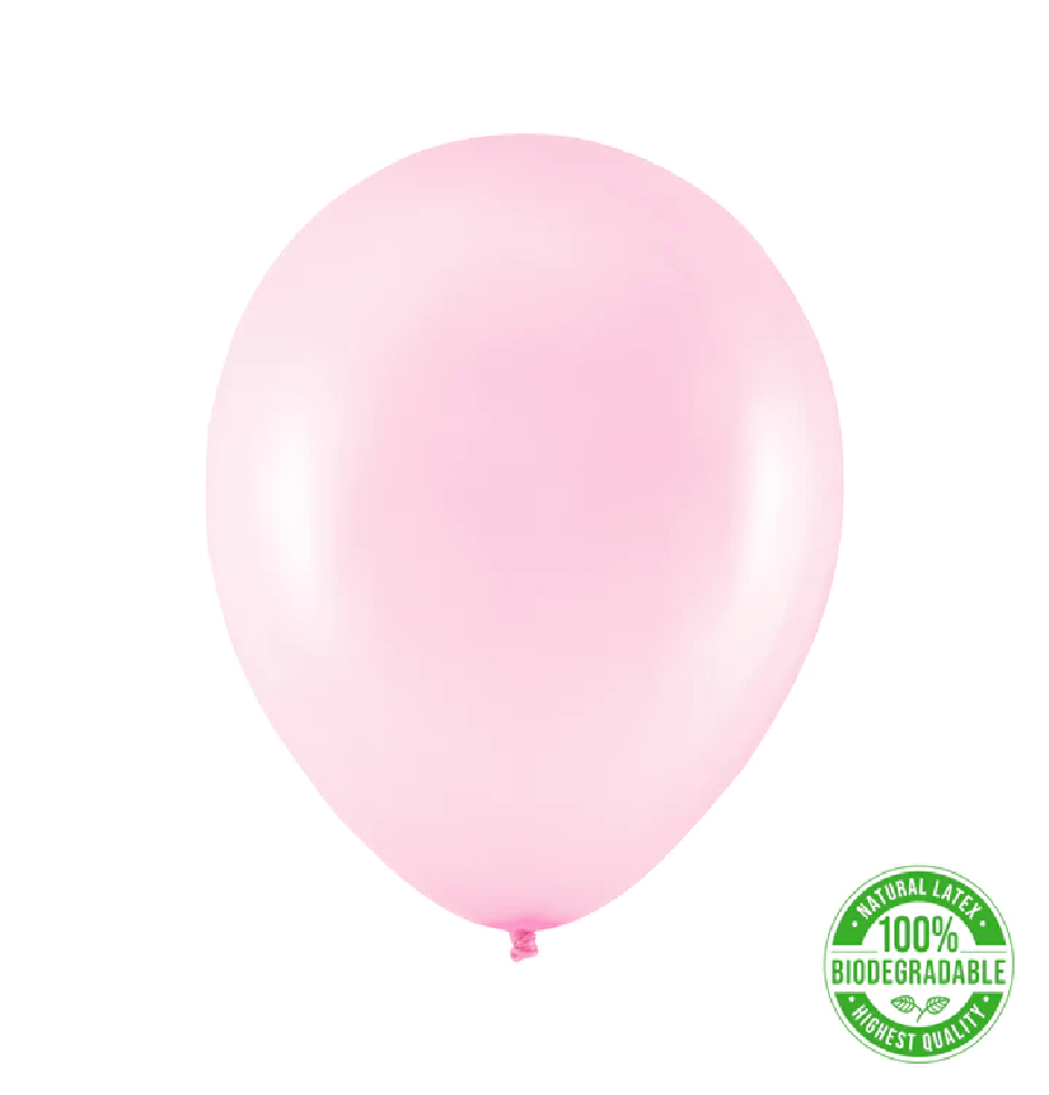 Šviesiai rožinis metalizuotas balionas 30cm