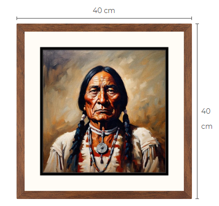 Native American Chief Sitting Bull konsttavla 1 av 10 gjorda