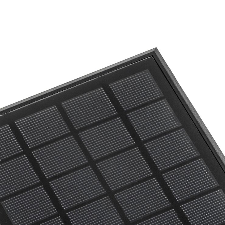 Pastatomas saulės baterijų šviestuvas juodas 40 cm ir 80 cm su šviesos-tamsos jutikliu