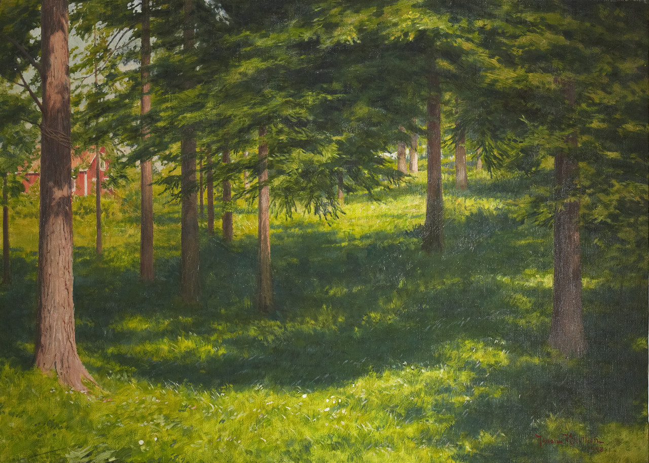 Grönskande skog 1923, Uppsala auktionskammare